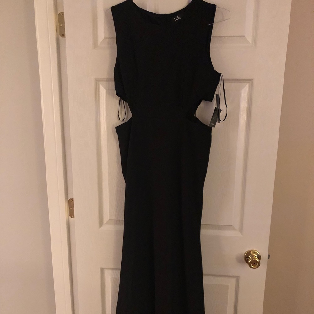 Black cutout gown
